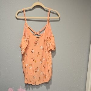 Torrid Peach Floral Camisole Top